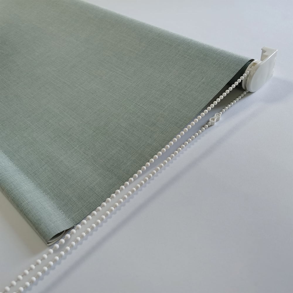 Textured Blackout Blind - Soft Green / 60cm Image 5