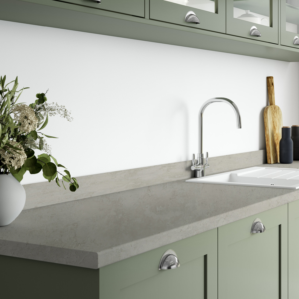wilko Cloudy Cement Laminate Breakfast Bar Image 2