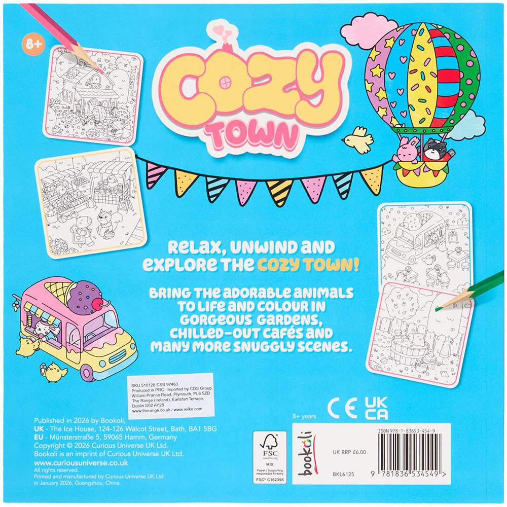 Cozy Town Colouring Book Image 3