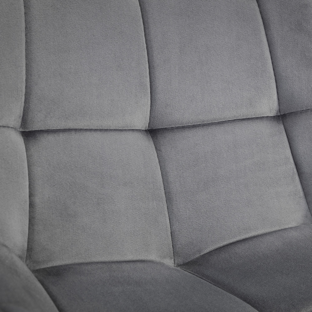 Julian Bowen Hadid Set of 2 Grey Dining Chair Image 6