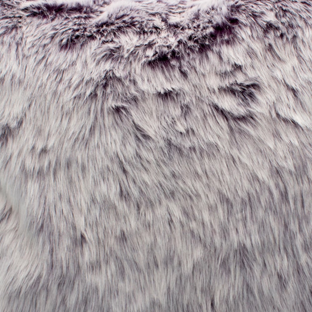 Velosso Ontario Purple Faux Fur Filled Cushion 43 x 43cm 2 Pack Image 2