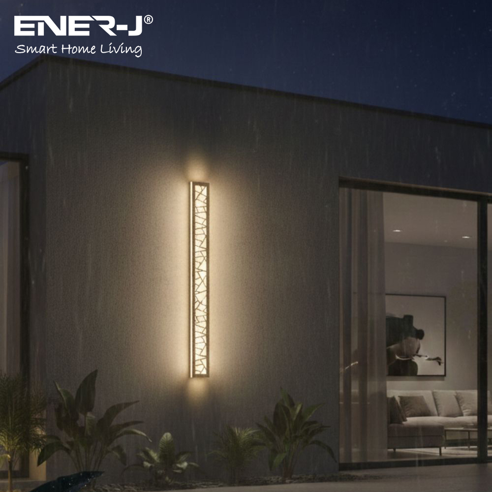 ENER-J PrismGrid 48W CCT Adjustable and Dimming Geometrical Acrylic LED Wall Light 100 x 11cm Image 3