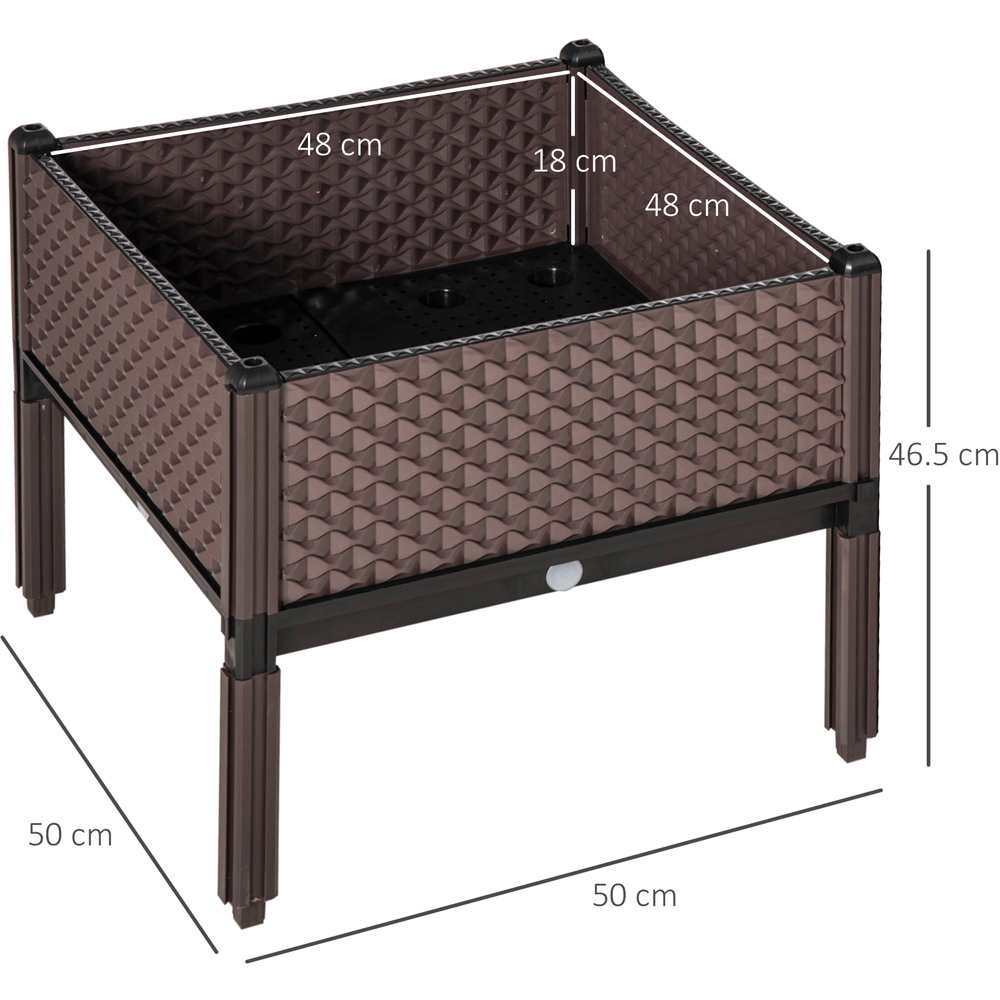 Outsunny Brown Raised Garden Bed Planter 2 Pack Image 8