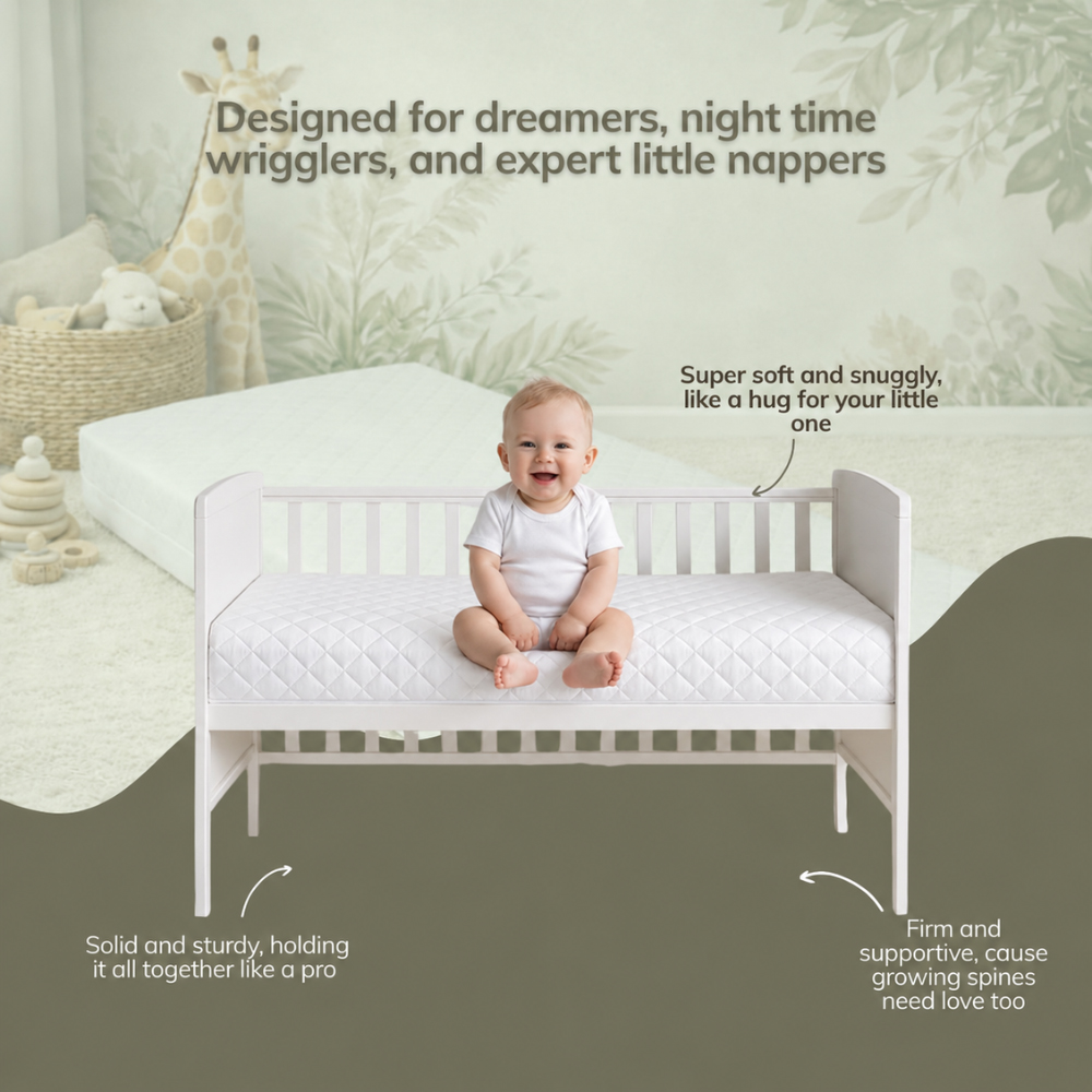 Opulent Home Waterproof Anti-Allergy Baby Cot Bed Mattress 120 x 60 x 15cm Image 8