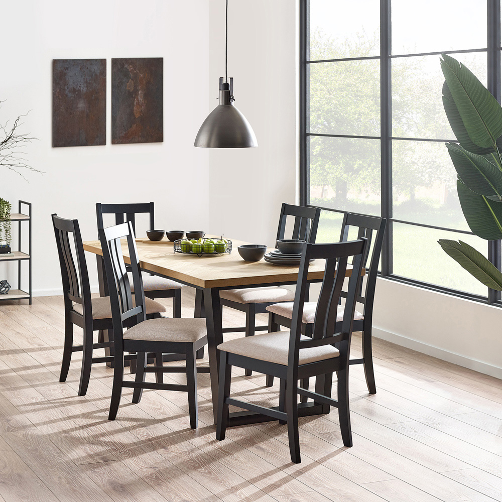 Julian Bowen Hilton 4 Seater Dining Table Image 9