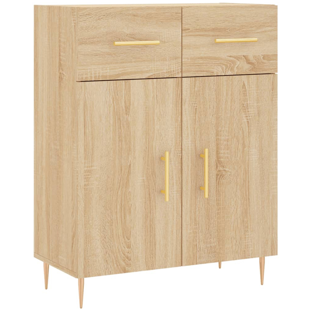 vidaXL 4 Door 2 Drawer Sonoma Oak Highboard Image 7