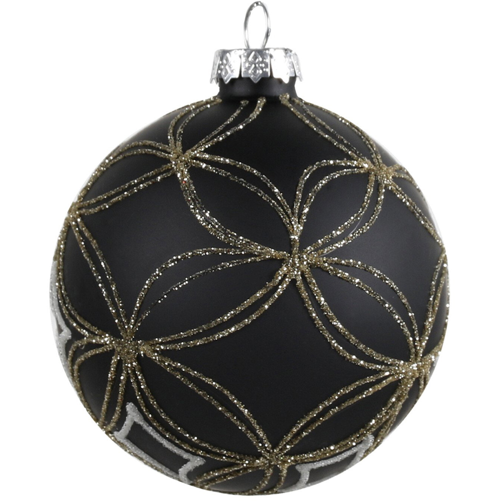 Single Chic Noir Black Beaded Design Bauble in Assorted Style Image 3