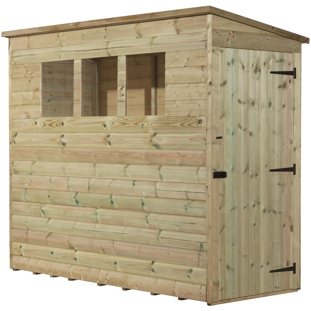 Empire Sheds 2600 8 x 3ft Tongue and Groove Pent Garden Shed Image 1