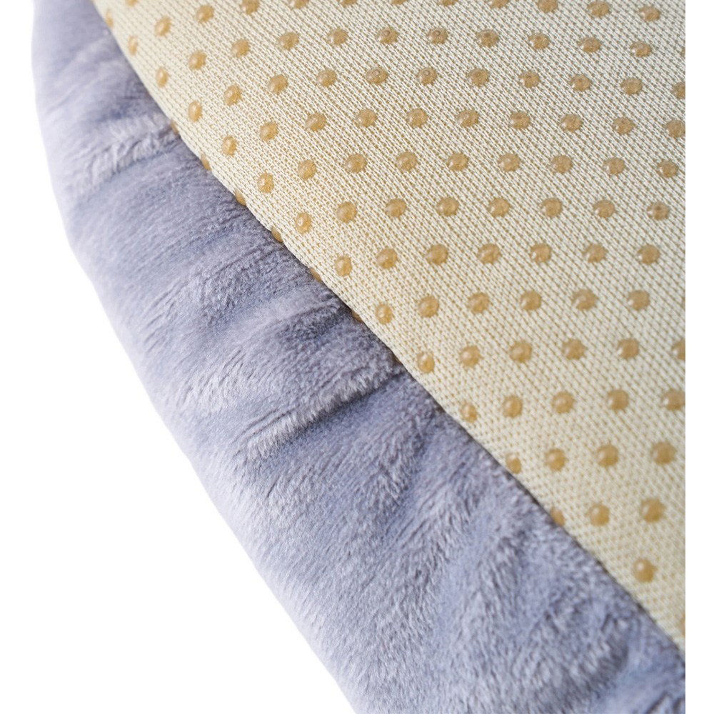 Living and Home Smoke Grey Quilted Seat and Back Cushion Image 4