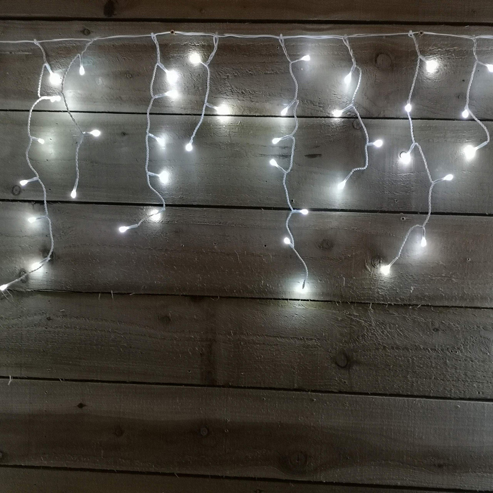 Premier IcicleBrights 300 Cool White LED String Light 7.5m Image 3