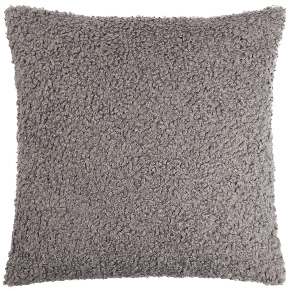 Yard Cabu Storm Grey Chunky Boucle Cushion Image 1