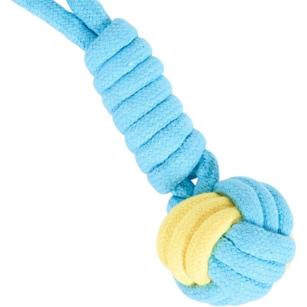 Rope Dumbbell Dog Toy Multicolour Image 3