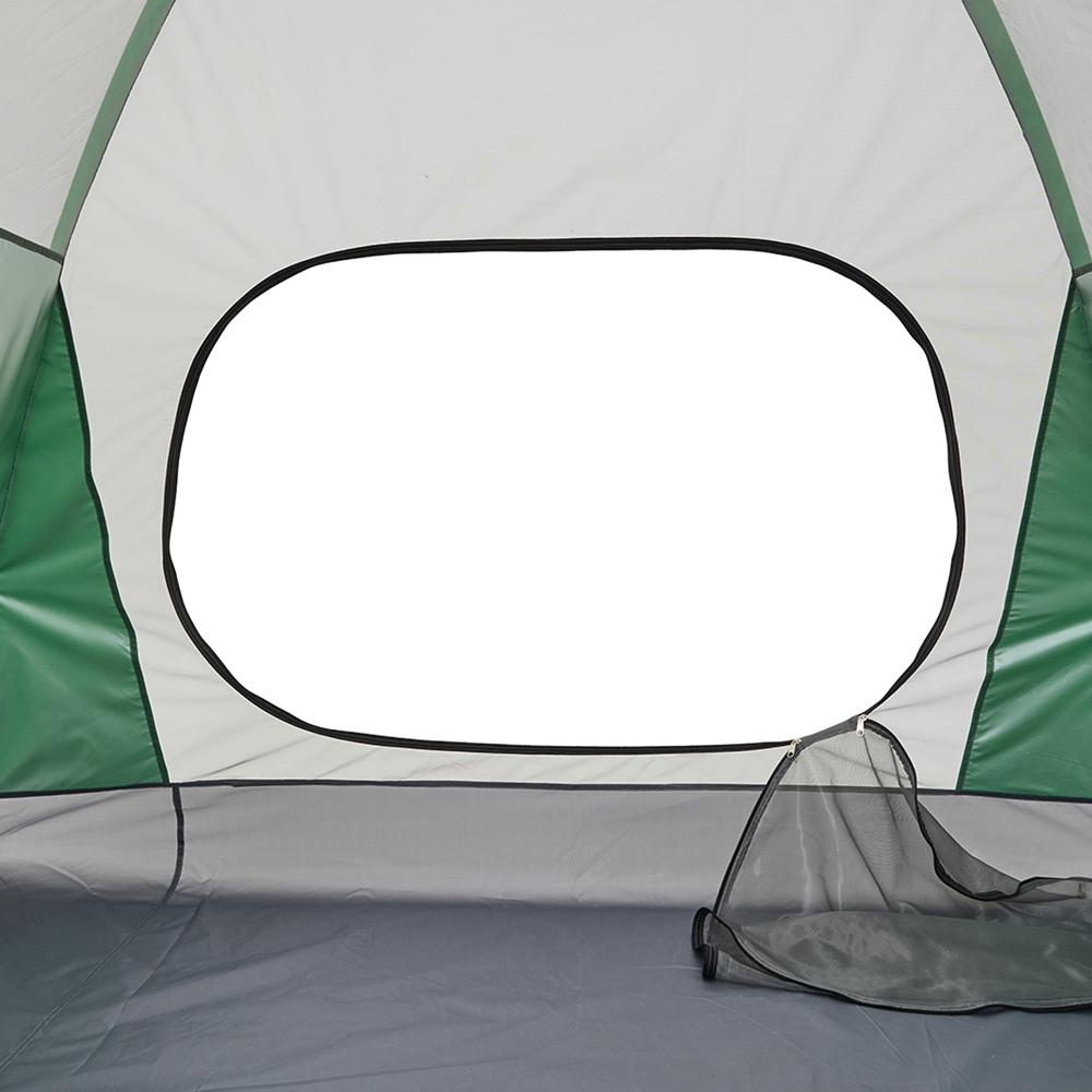 Living and Home 2 Person Camping Tent with Detachable Top Cover Army Green Image 2