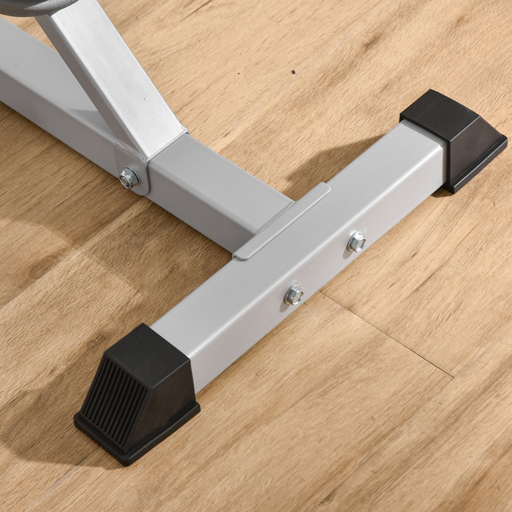 HOMCOM Adjustable Barbell Rack Image 3