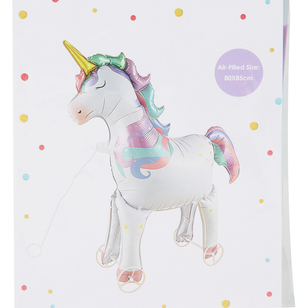 Unicorn or Dinosaur Foil Balloon on Wheels Image 4