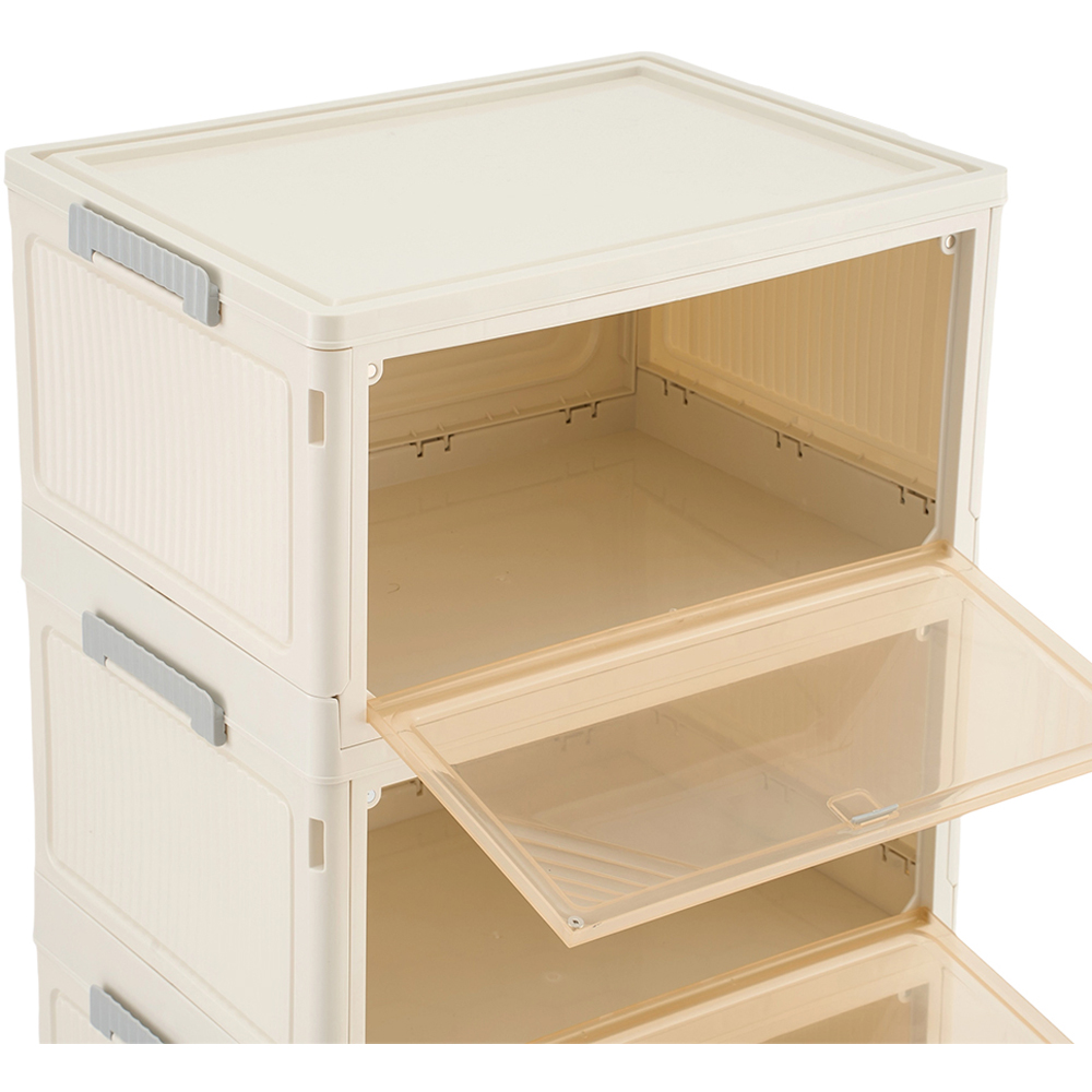 Living and Home 6 Tier Plastic Hallway Shoe Cabinet Image 4