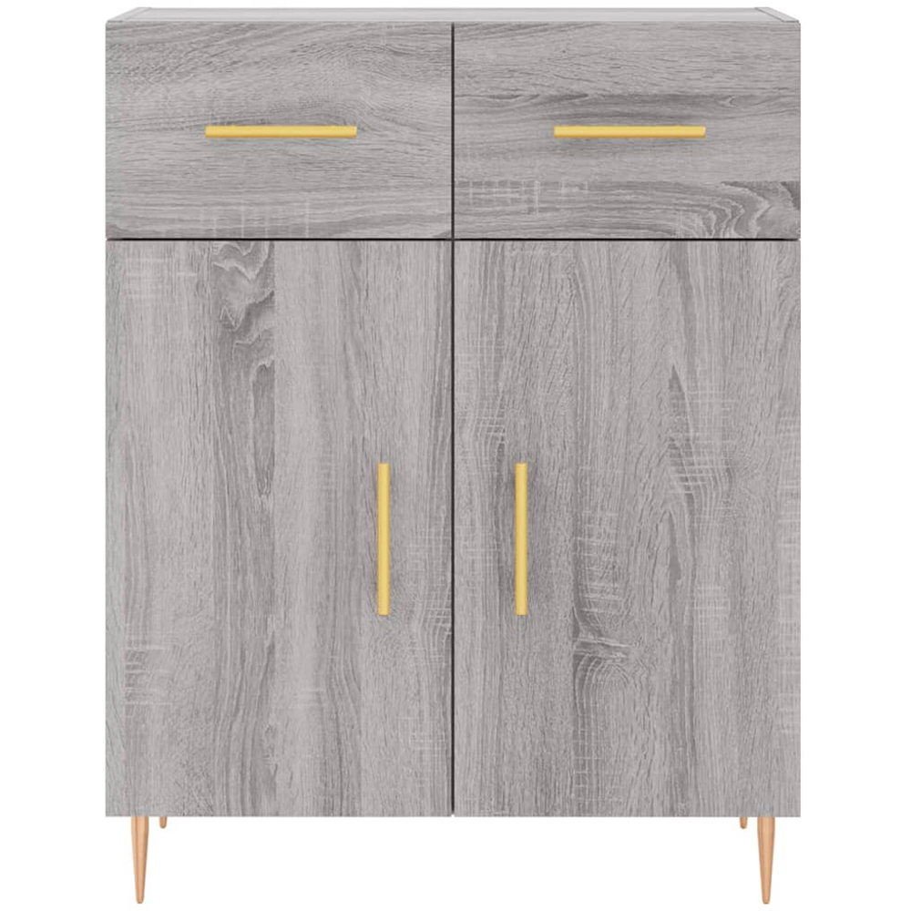vidaXL 2 Door 2 Drawer 3 Shelf Grey Sonoma Highboard Image 8