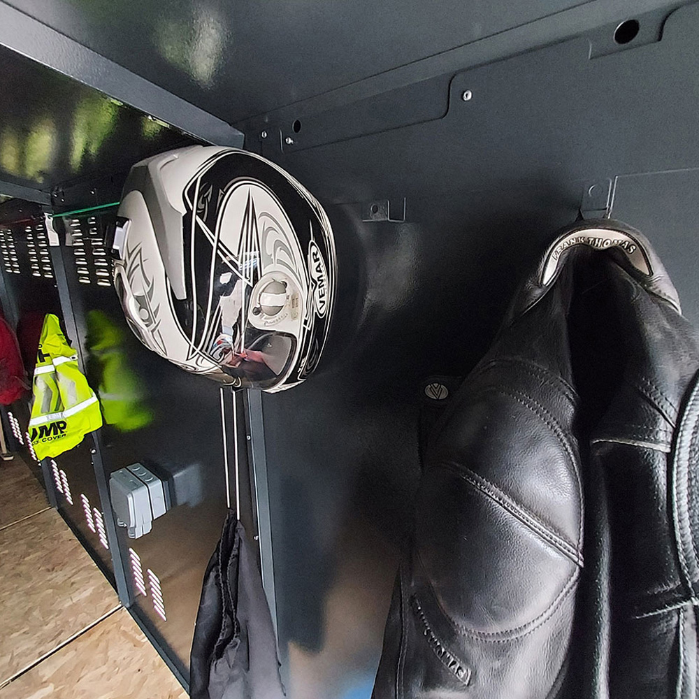 Asgard Centurion 5x 18ft Double Door Green High Security Apex Motorcycle Garage Image 4