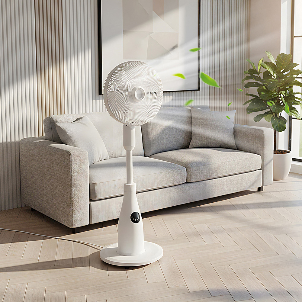 Living and Home 2L Misting Spray White Pedestal Fan with Remote Control 49 inch Image 2