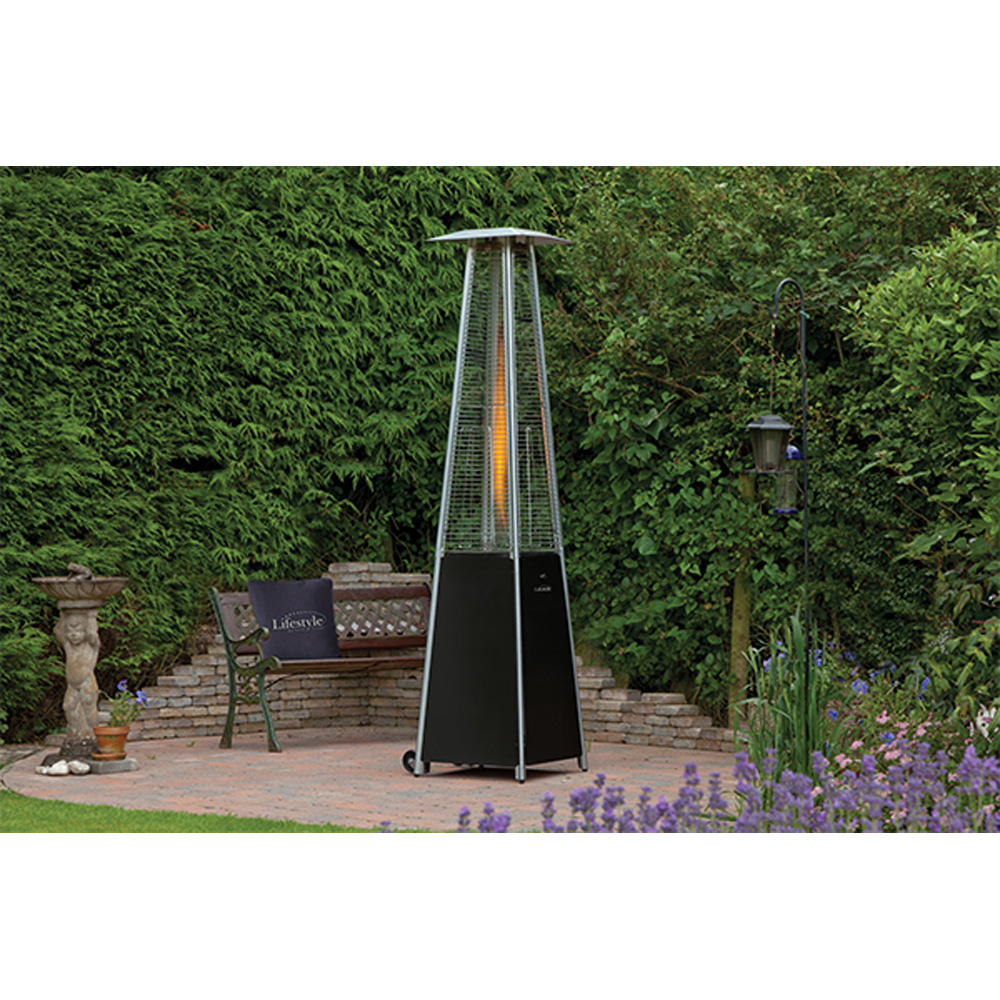 Lifestyle Tahiti Black Pyramid Flame Heater Image 2