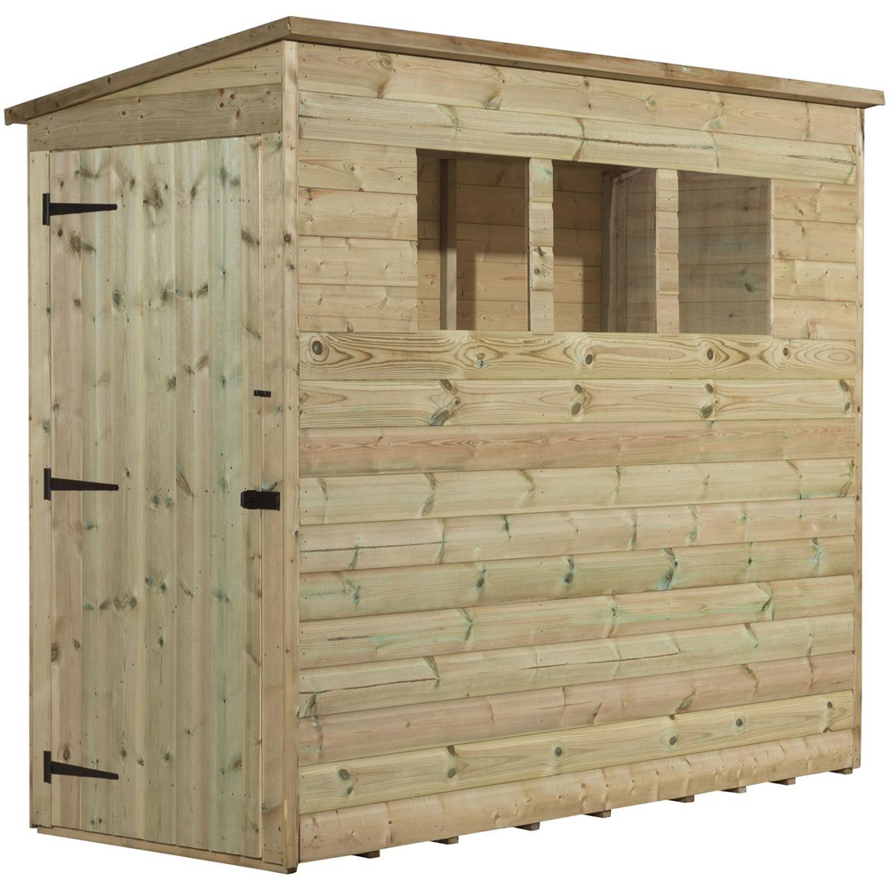 Empire Sheds 2600 8 x 3ft Tongue and Groove Pent Garden Shed Image 1