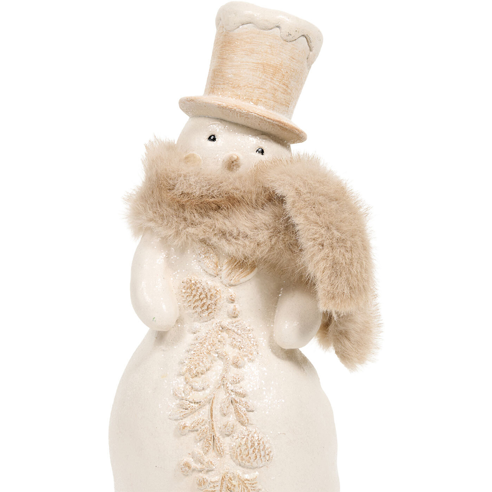 Cosy Winter Snowman Ornament White Image 4