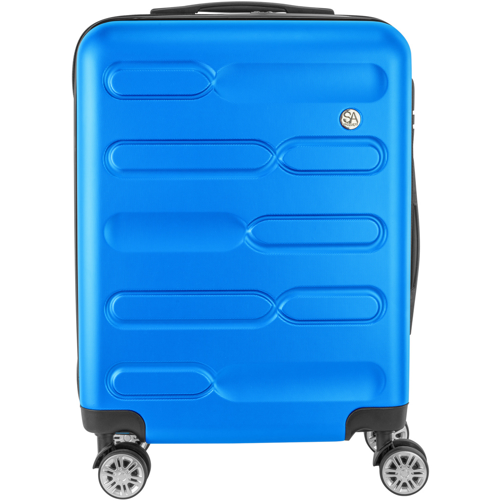 SA Products Blue Carry On Cabin Suitcase 55cm Image 2