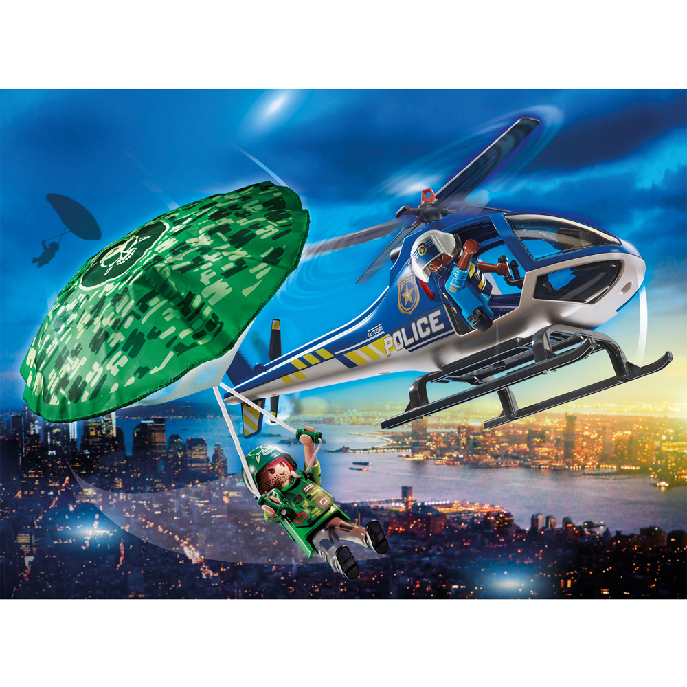 Playmobil Police Parachute Search Playset 19 Piece Image 5