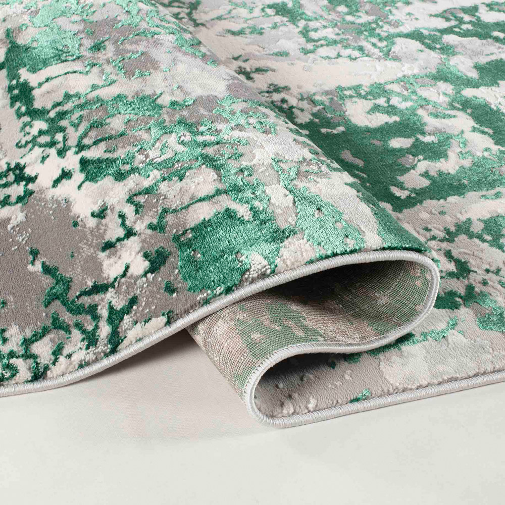 Desire Rugs Styra Aqua Grunge Abstract Area Rug 60 x 220m Image 3