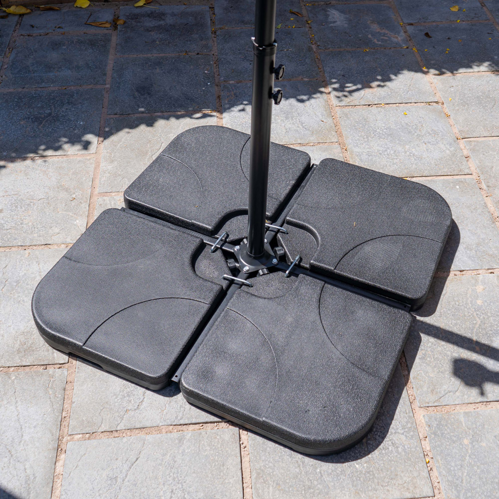 Jack Stonehouse 4 Piece Interlocking Water and Sand Fillable Parasol Base Image 2