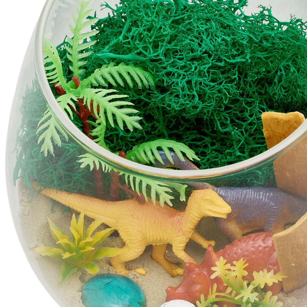 H&O Direct Kids DIY Dinosaur Moon LED Terrarium Kit with Remote Image 4