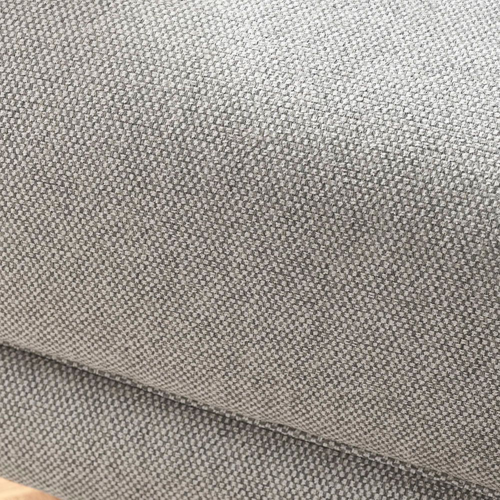 Julian Bowen Remy 3 Seater Light Grey Woven Fabric Sofa Image 6