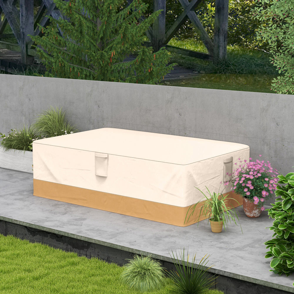 Outsunny Beige Oxford Fabric Waterproof Garden Furniture Cover with Vents 275 x 208 x 78cm Image 2
