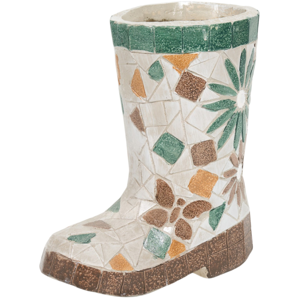 Mosaic Boot Planter Image 1
