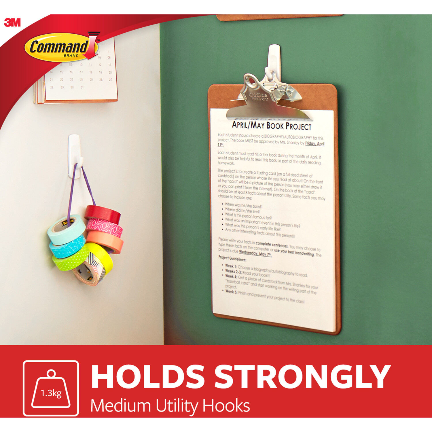 Pack of 6 Command Utility Hooks Image 5