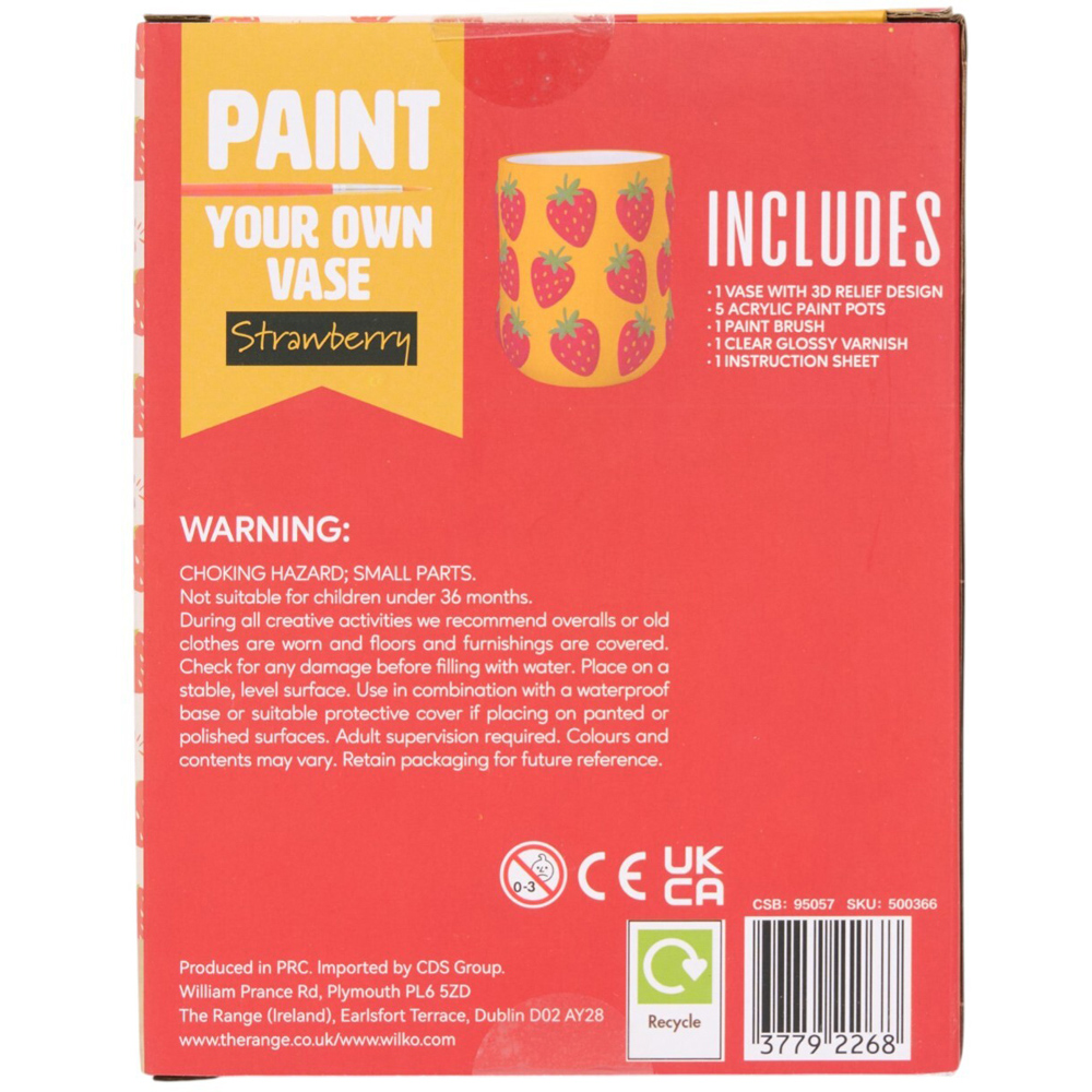 Paint Your Own Vase Craft Kit Image 3