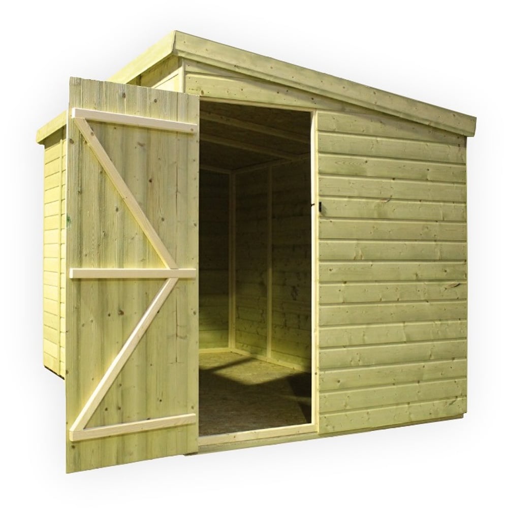 Empire Sheds 2500 10 x 6ft Side Panel Door Tongue and Groove Pent Garden Shed Image 3