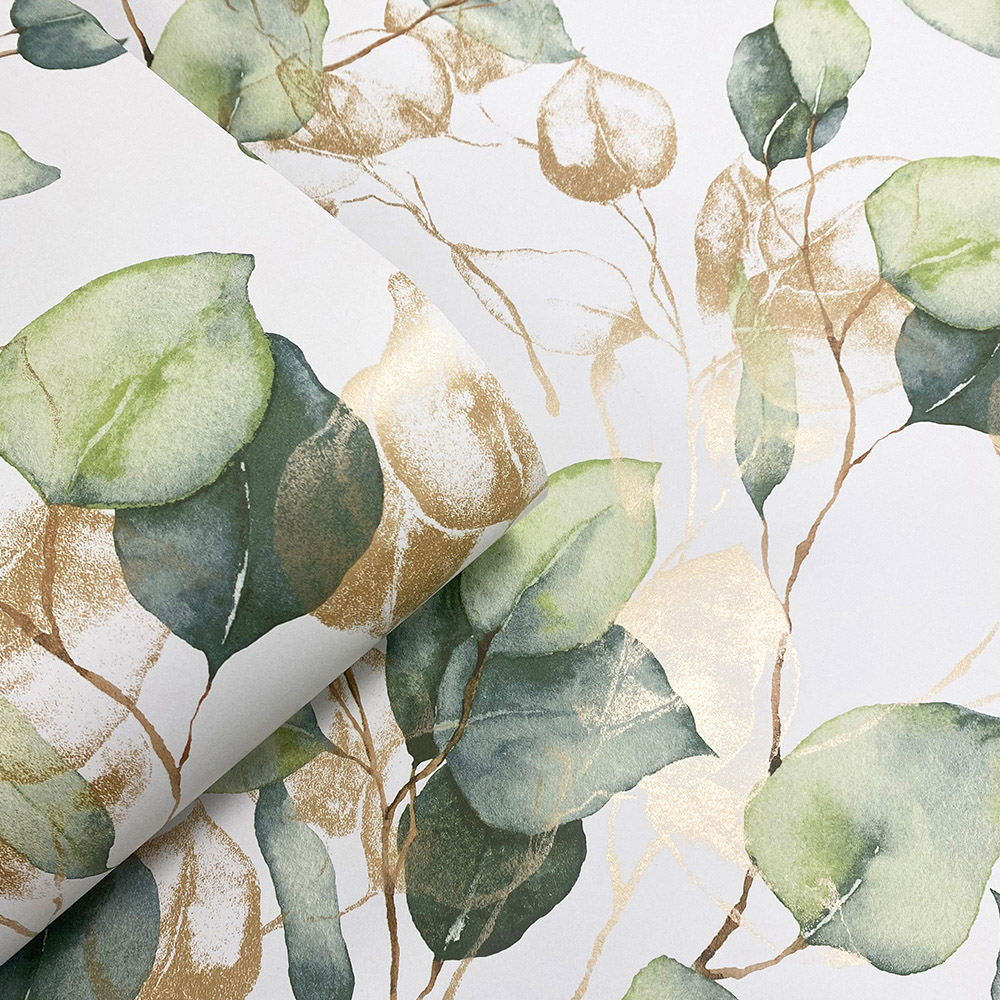 Muriva Eucalyptus Green Wallpaper Image 2