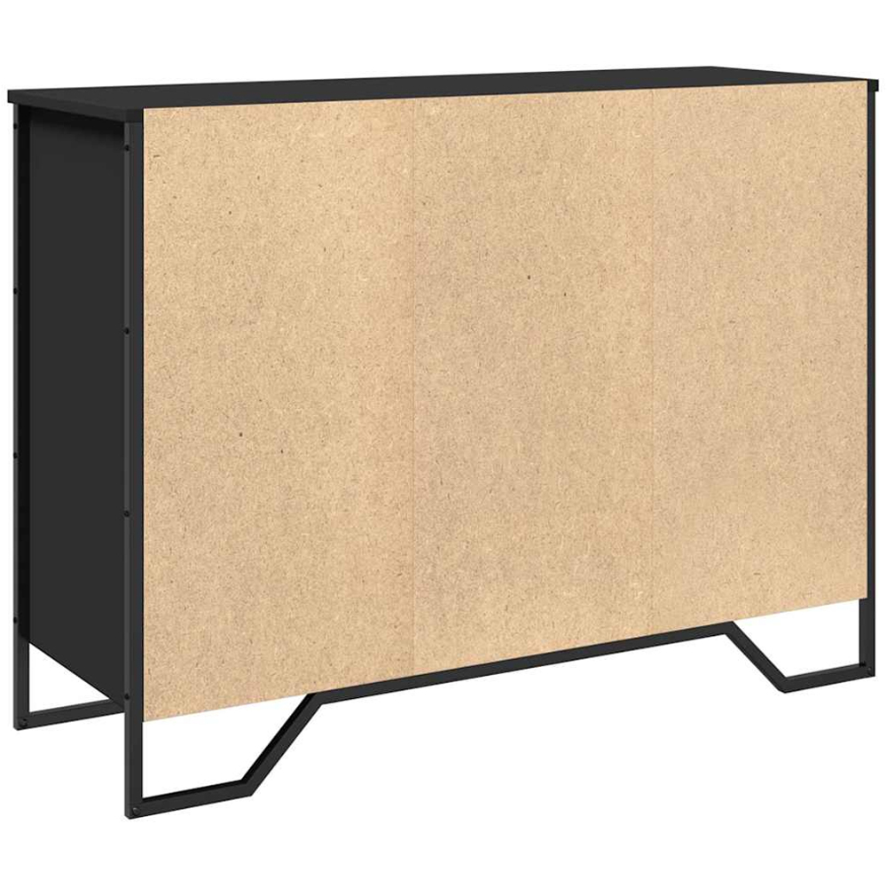 vidaXL 6 Shelf Black Wooden Sideboard Image 5