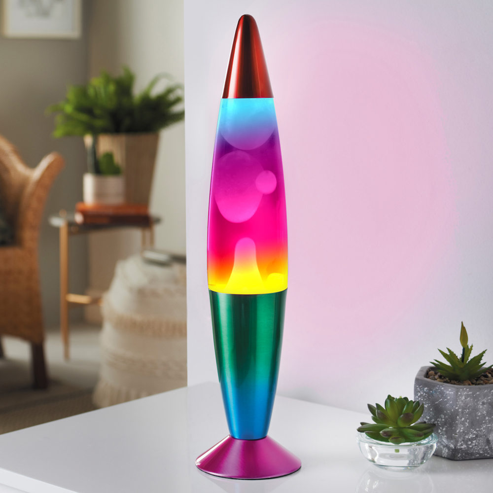 Global Gizmos Rainbow Lava Lamp 16 inch Image 2