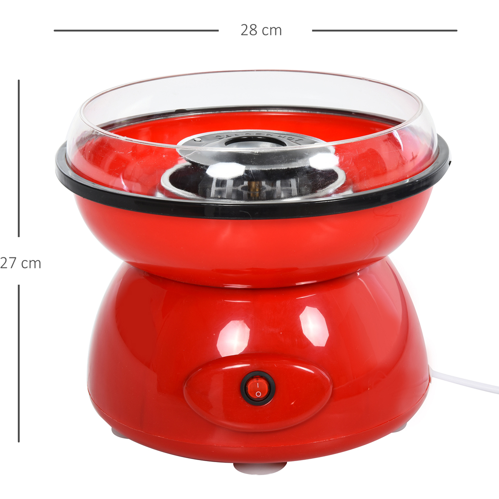 HOMCOM 800-060RD 450W Red Non-Stick Electric Candyfloss Machine Kit Image 9