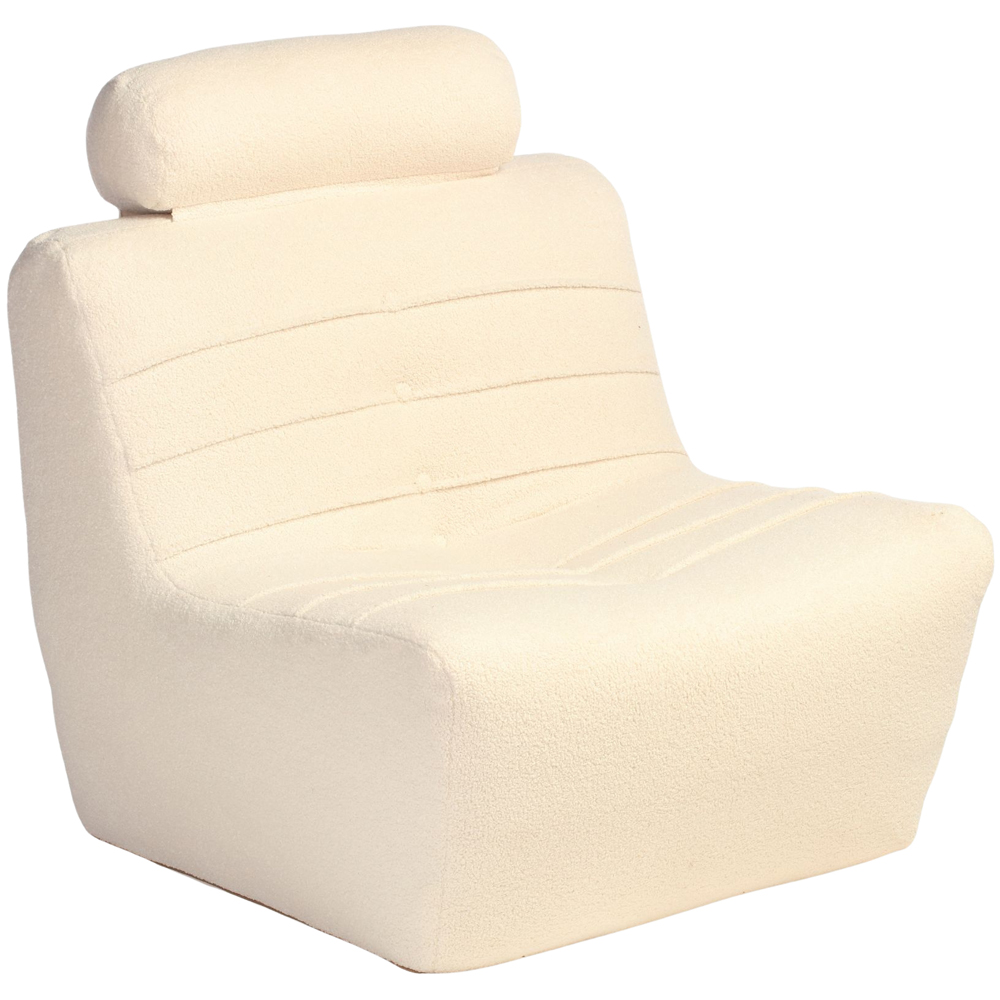 Desser Furniture Vanilla Boucle Fabric Cosy Chair Image 2