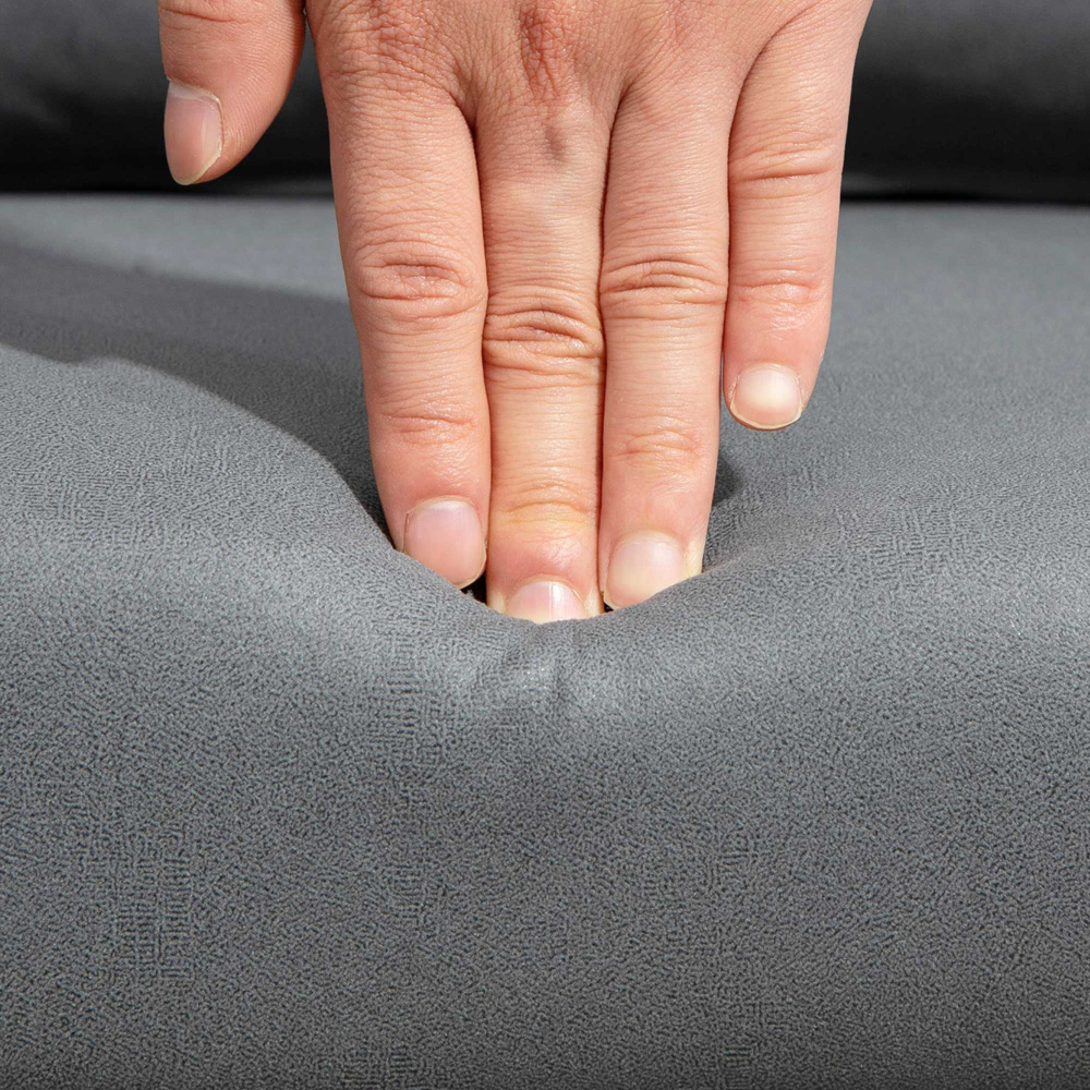 HOMCOM Dark Grey Microfibre Swivel Accent Chair Image 3