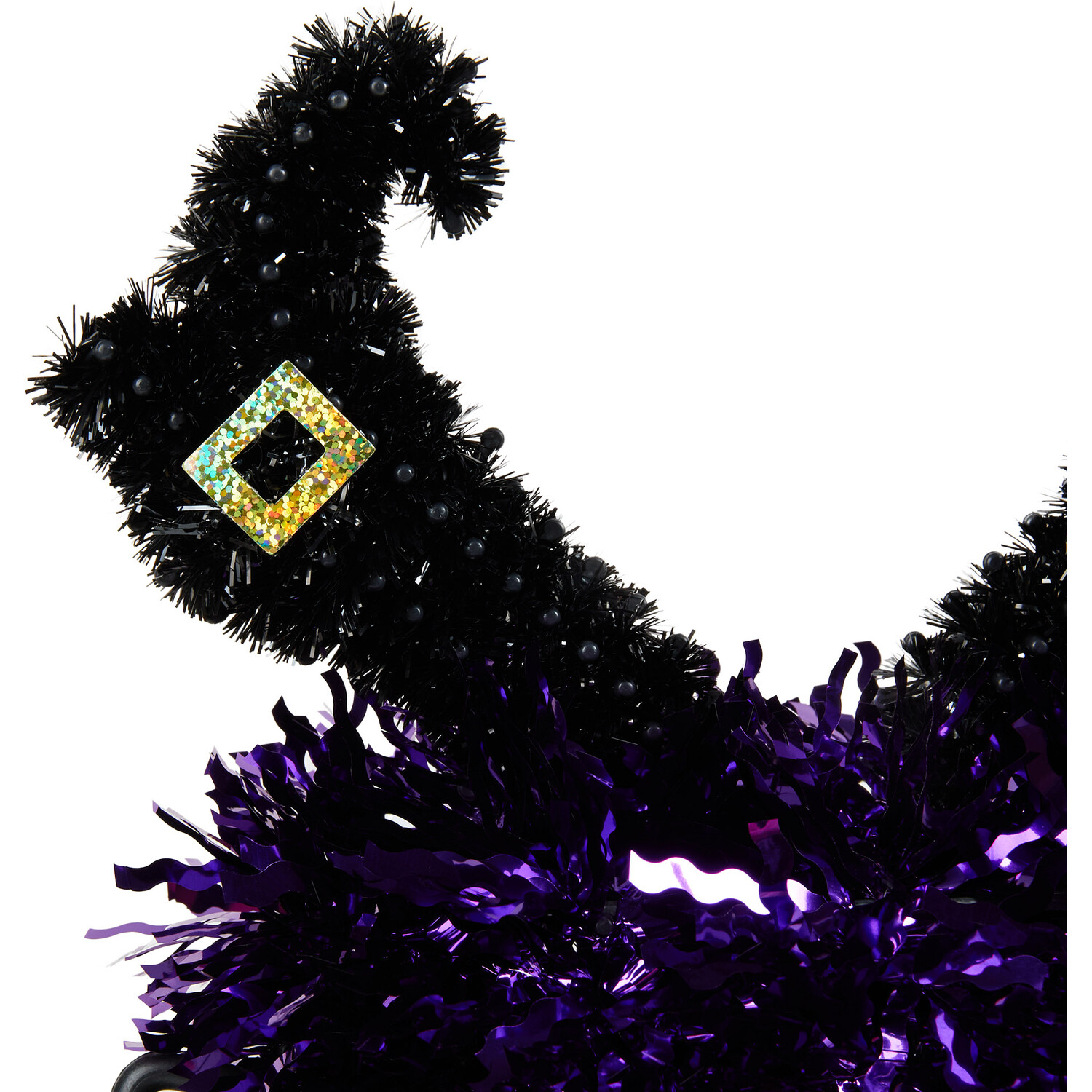 Happy Halloween Tinsel Legs Bucket - Black Image 4