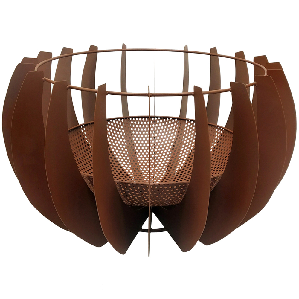 Ivyline Solis Rust Fire Pit 30 x 50cm Image 1
