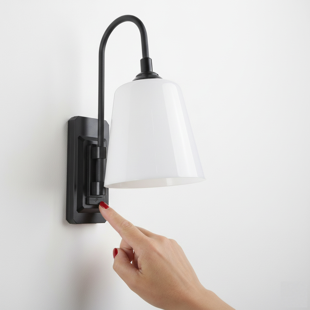 Avilo White Rotating Head Wall-Mounted USB Lamp with Remote Image 3