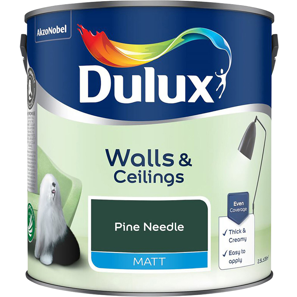 Dulux Matt Emulsion Paint - Pine Needle / 2.5l Image 2
