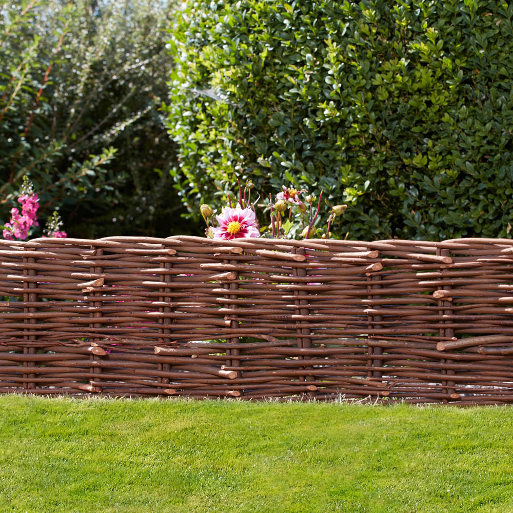Garden Gear 3.2 x 1.1ft Willow Border Edging 2 Pack Image 4