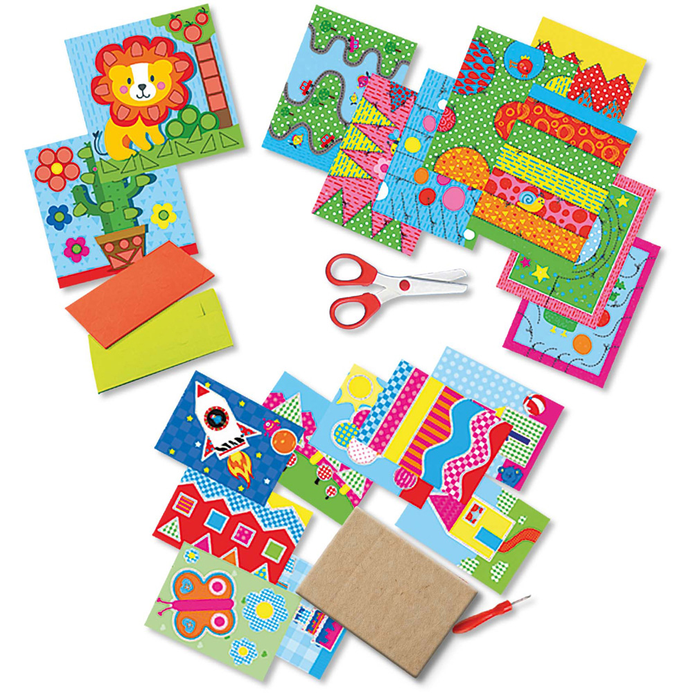 SES Creative I Learn to Use Scissors and Make Mosaics with Perforate Activity Set Image 2
