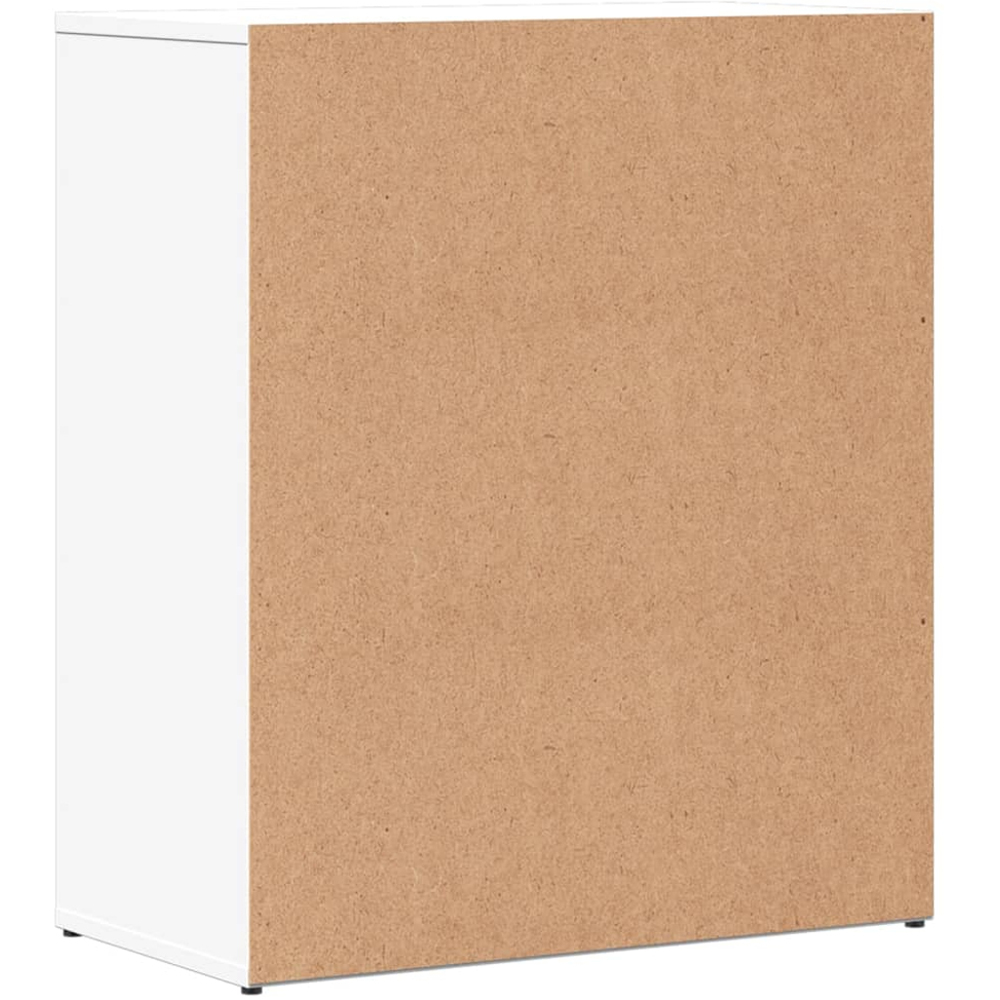 vidaXL 2 Door Single Drawer White Sideboard Image 7